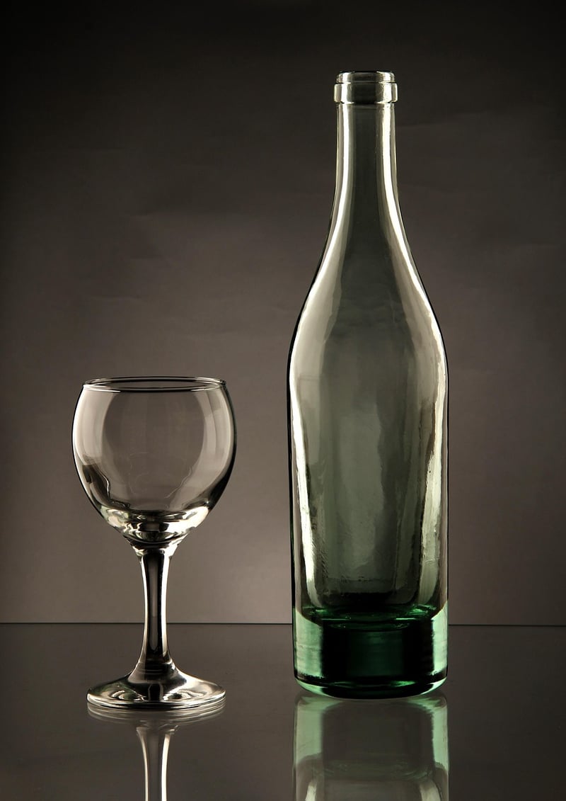 Repurposed Glass Bottle Lamps